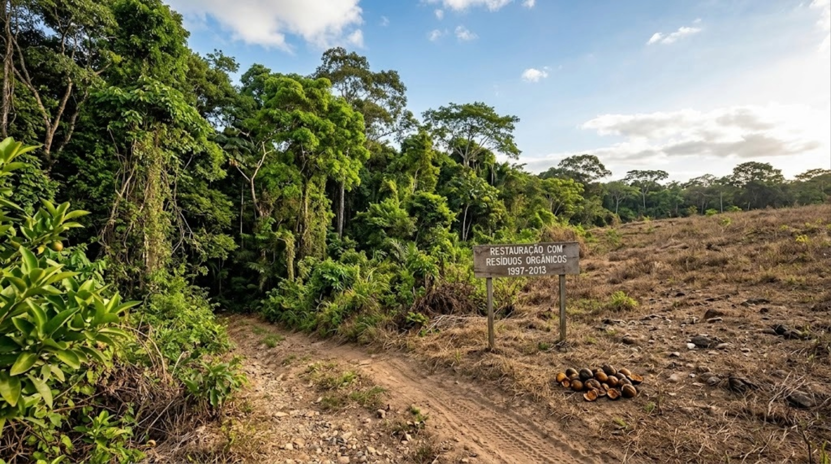 Em 1997, foram colocadas  12 mil toneladas de cascas de laranja em uma área degradada e o resultado 16 anos depois surpreendeu a ciência - QTU Questões do Universo