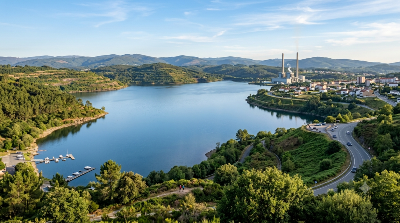Em 2008, a Espanha entulhou uma mina de carvão com 300 metros de profundidade; quatro anos depois, se tornou o maior lago artificial do país