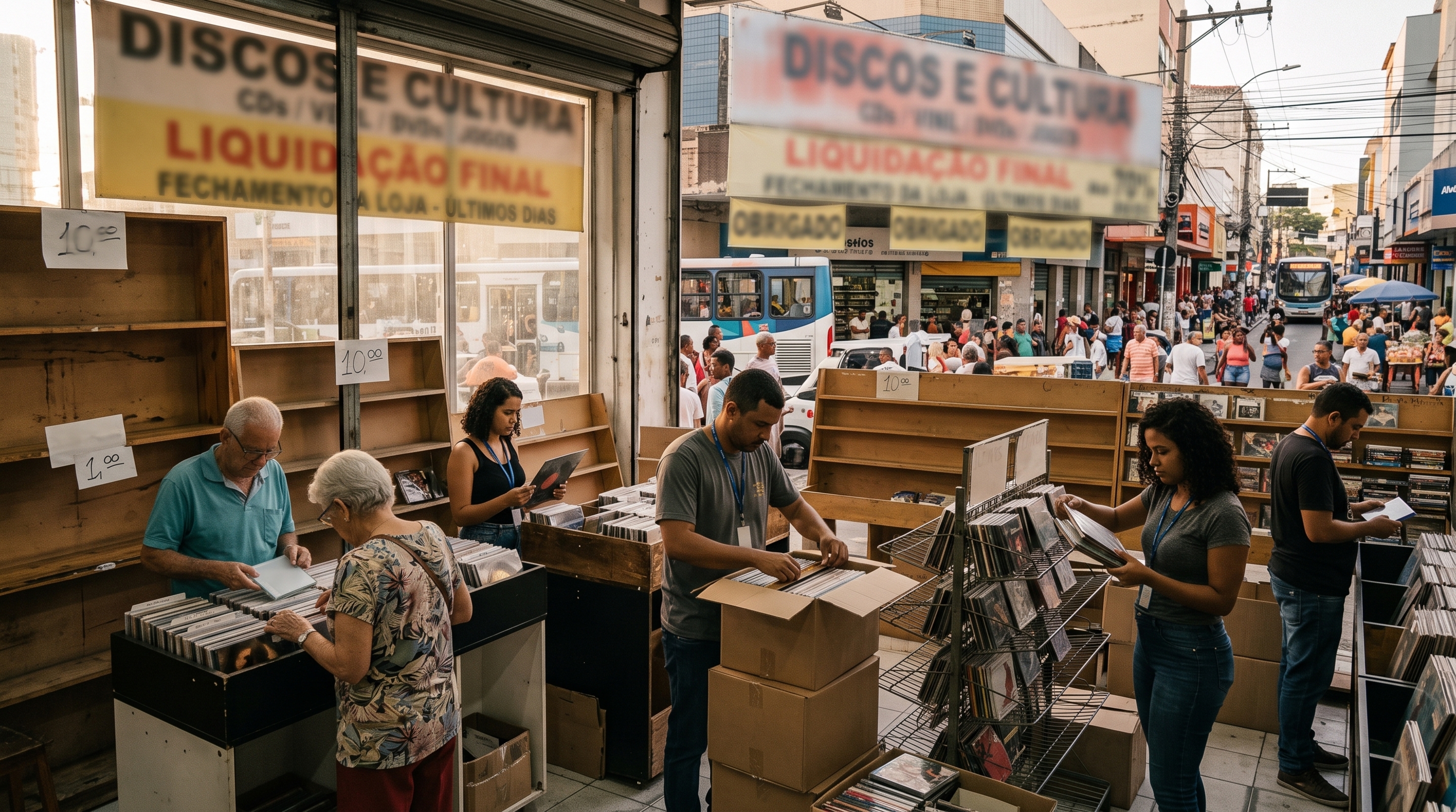 Rede de música fecha 102 lojas após entrar em colapso e 1.340 trabalhadores se despedem da empresa