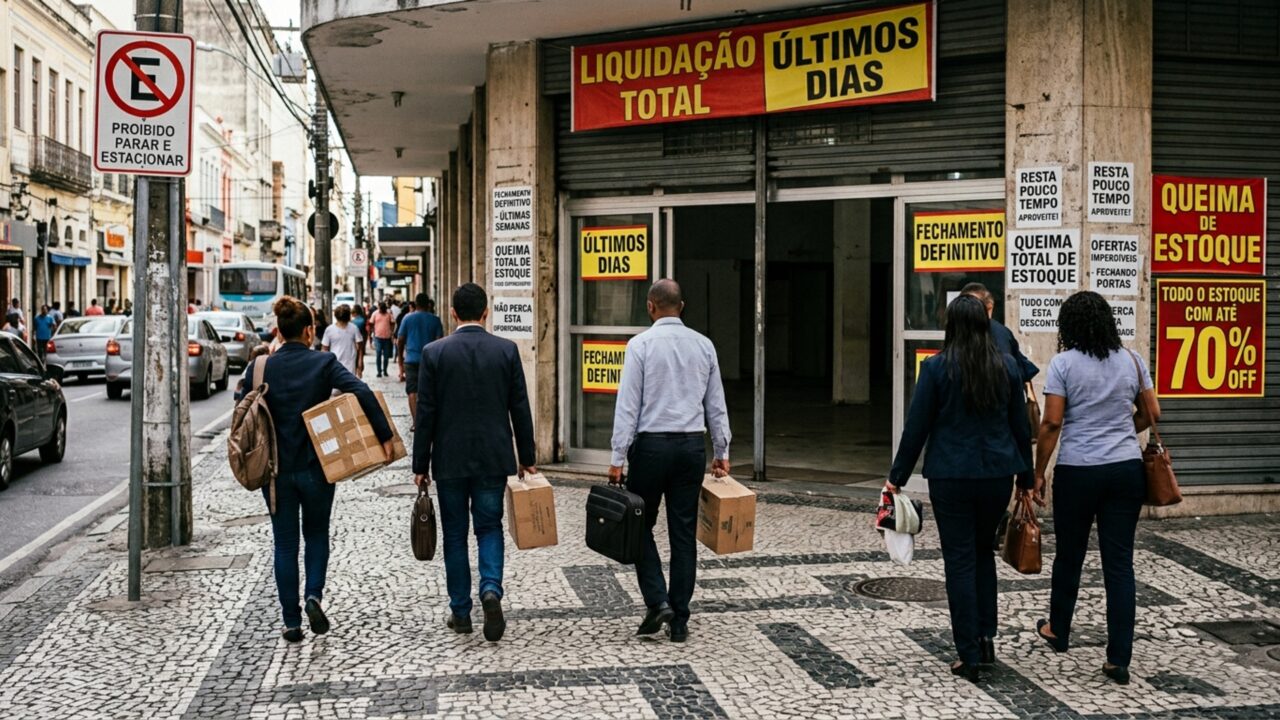 Depois de 57 anos, rede com 363 lojas entra em falência e 18 mil trabalhadores acompanham a despedida final