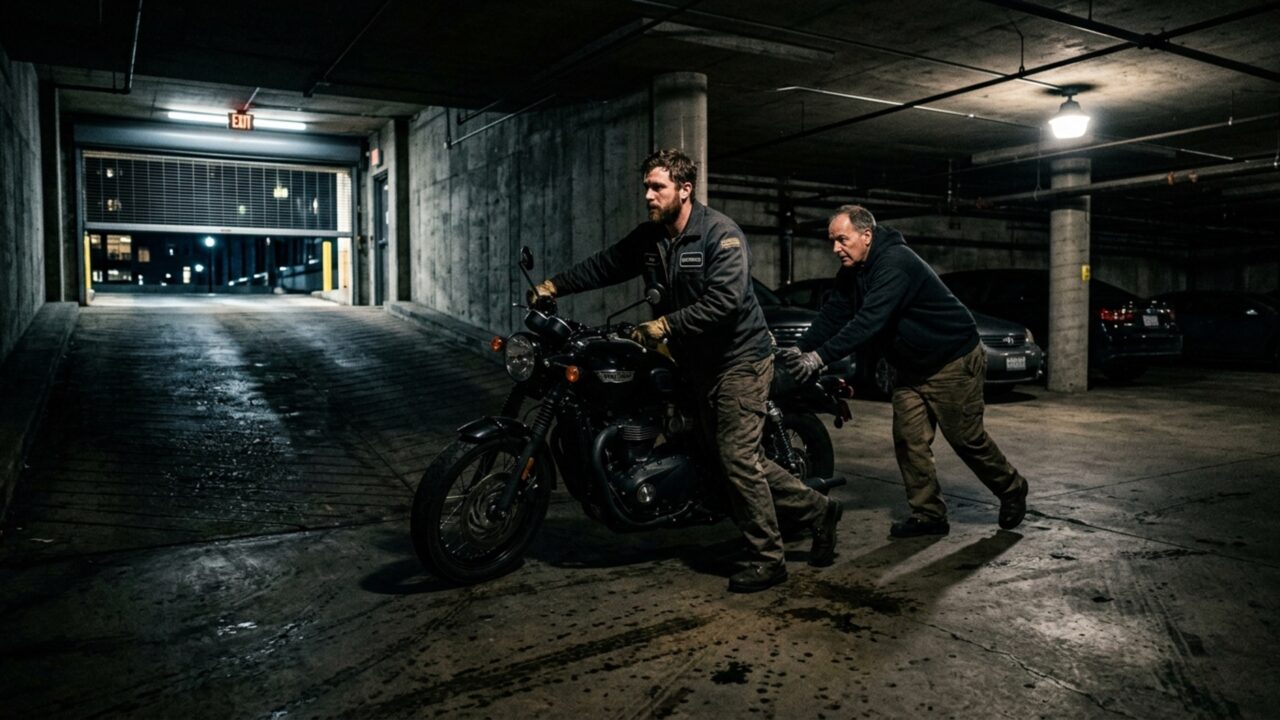 Condomínio retira motocicleta da garagem coberta e deixa veículo na rua porque apartamento já utilizava uma vaga com carro