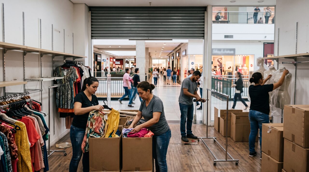Dona de várias marcas conhecidas de roupas entra em falência e coloca uma enorme rede de lojas em reestruturação