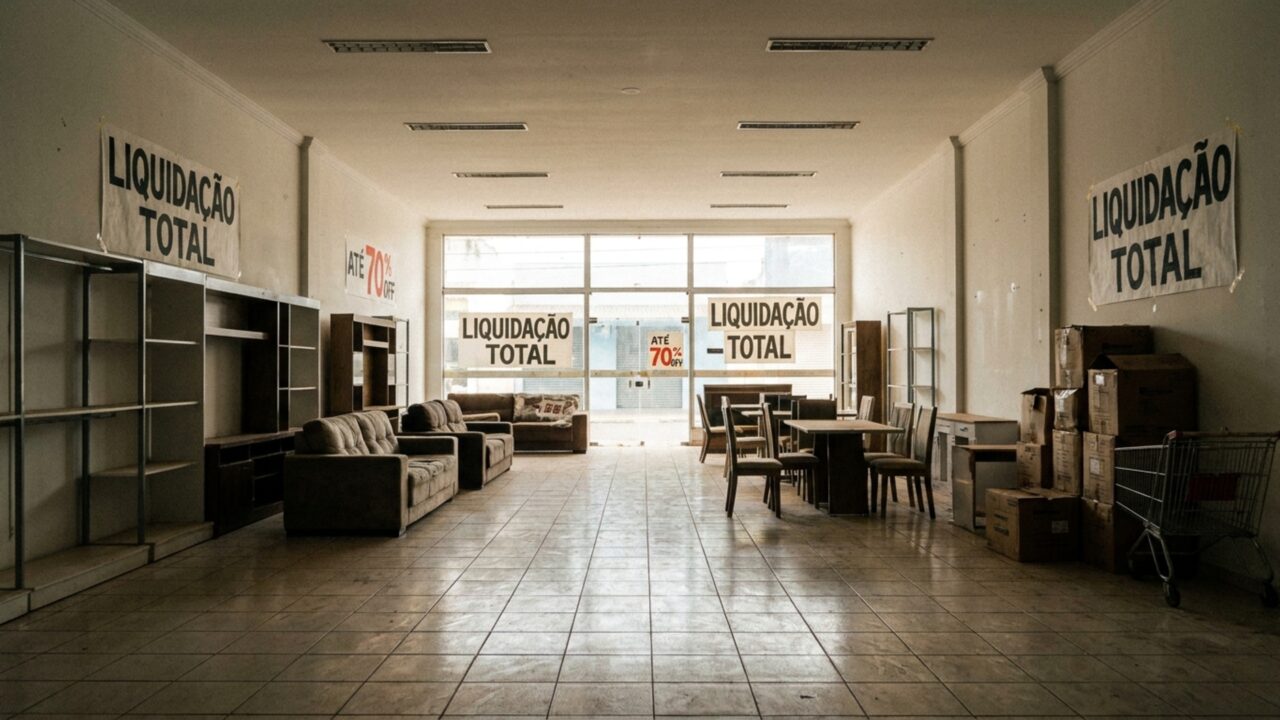 Maior rede de móveis do país fecha 302 lojas após 87 anos e elimina 4.400 empregos com dívida de R$ 4,3 bilhões