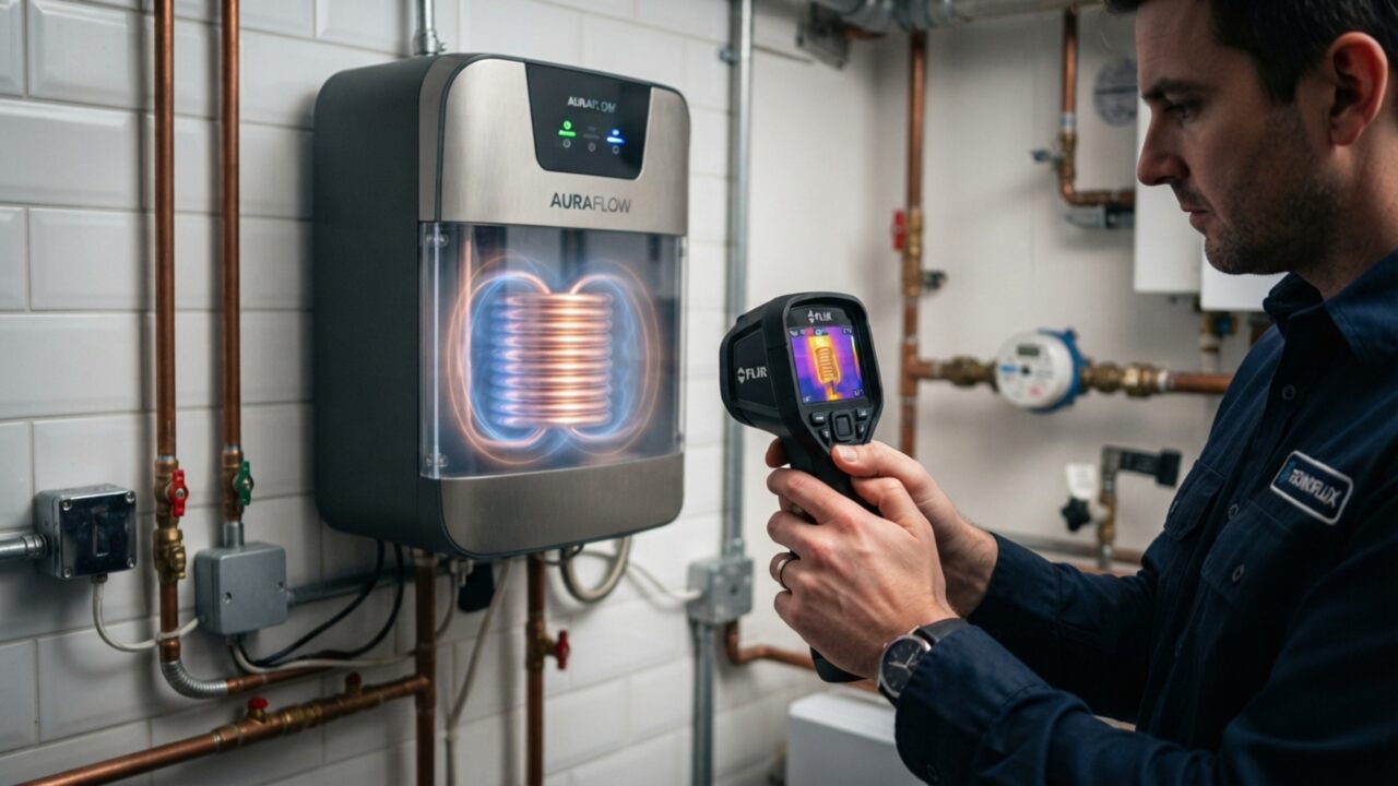 Nem aquecedor a gás perigoso, nem boiler solar demorado: o novo sistema elétrico por indução esquenta a água do encanamento instantaneamente, gasta menos luz e cabe dentro da parede
