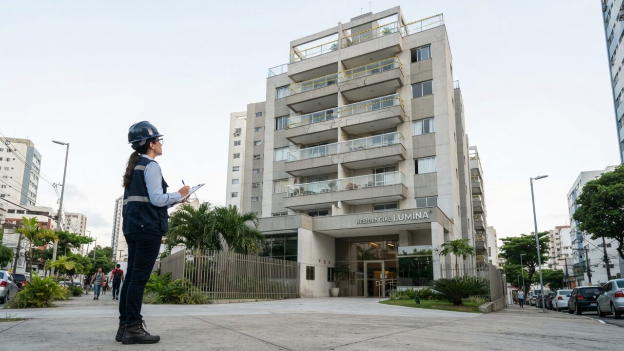 Dono de cobertura de luxo instala ofurô de 2 mil litros sem consultar engenheiro estrutural e laje cede, interditando os três últimos andares do edifício