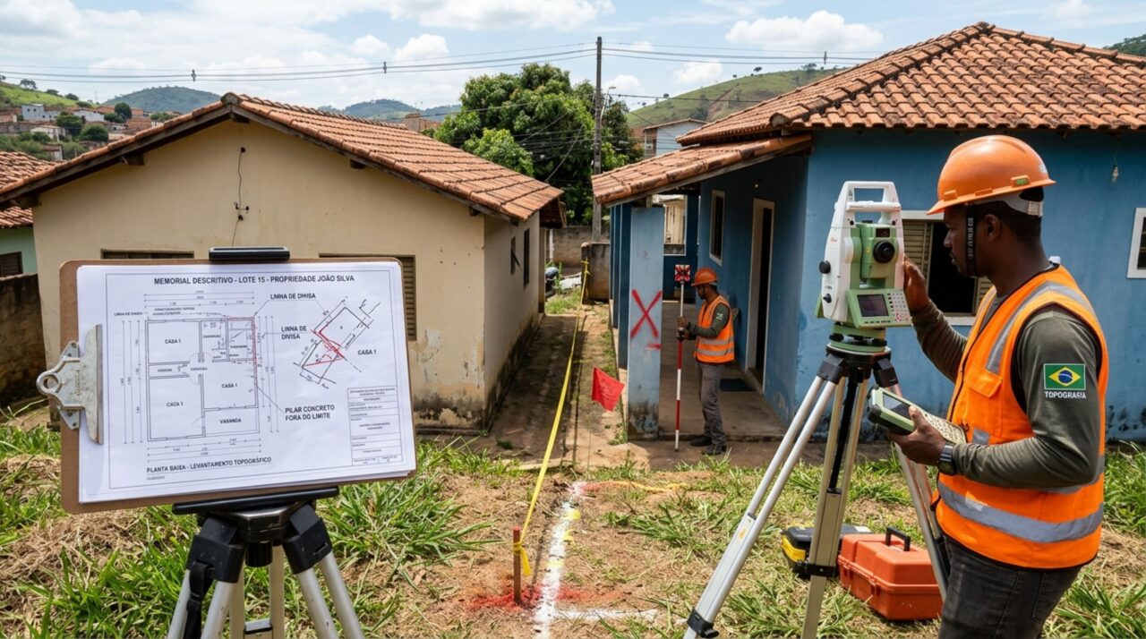 Mulher retorna de viagem e descobre que parte da nova varanda do vizinho ultrapassa a linha entre os terrenos, ela pede retirada da estrutura