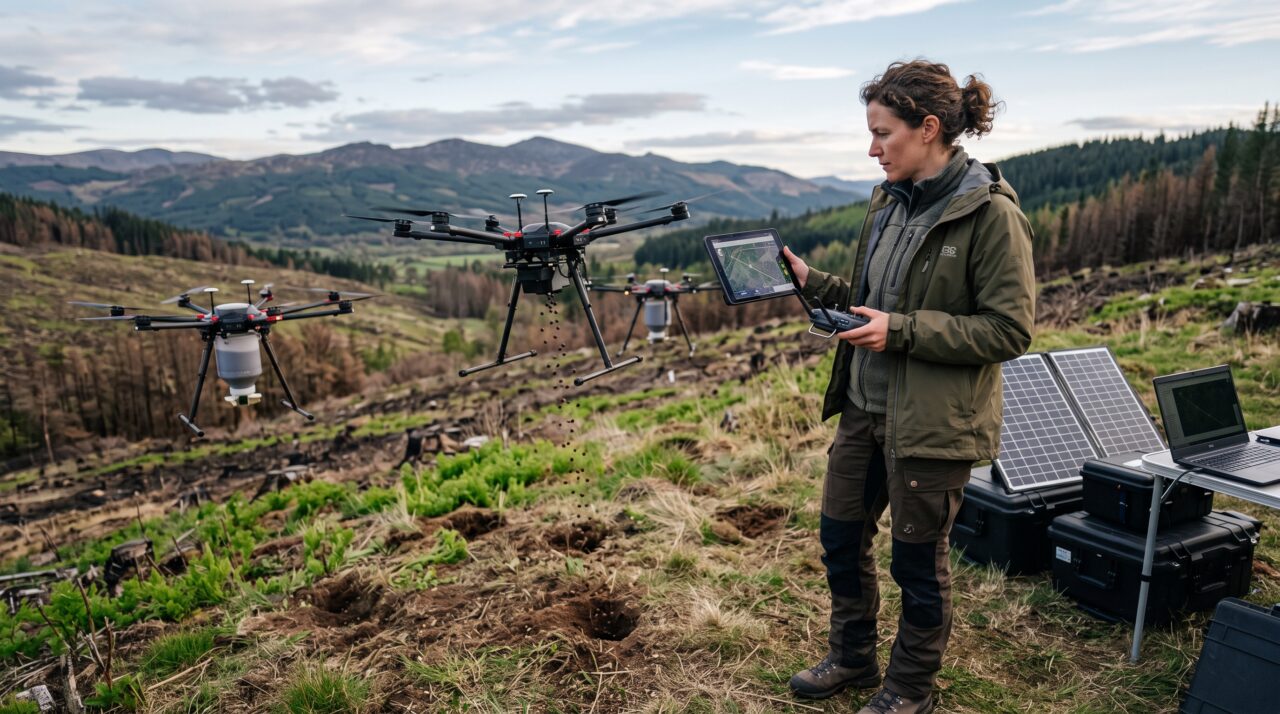 A profissão de restaurador de ecossistemas com drones