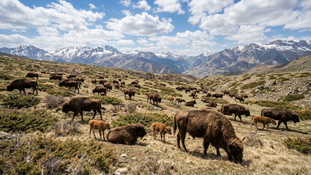 Espécie desaparecida há mais de um século volta às montanhas e população já chega perto de 100 animais