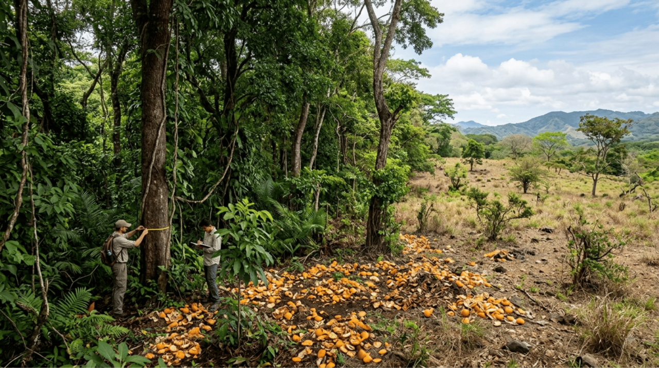 Experimento com 12.000 toneladas de casca de laranja resultou na restauração de uma floresta inteira