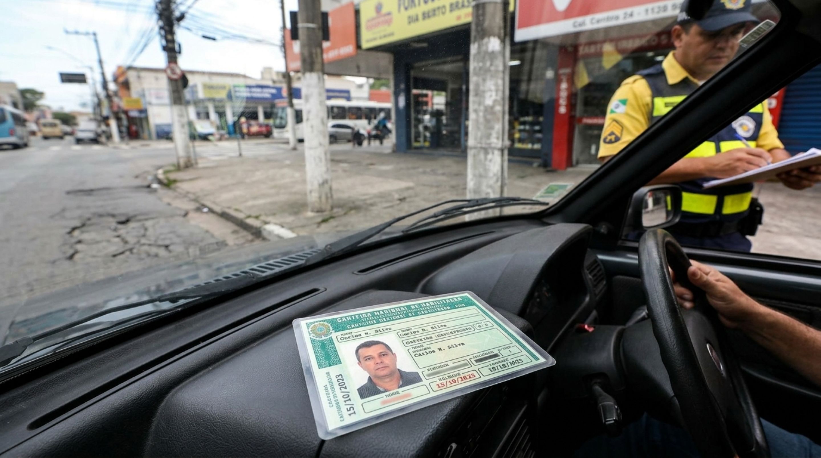 Motorista é parado dirigindo o carro de um amigo, apresenta os documentos regulares e agente pergunta pelo proprietário, condutor diz que recebeu autorização verbal - QTU Questões do Universo