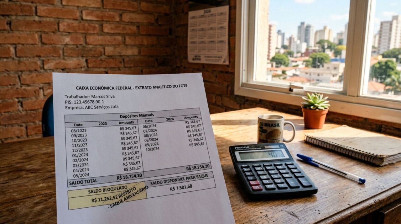 CLT não elimina a multa do FGTS no saque-aniversário: demissão sem justa causa mantém 40%, mesmo com saques anuais, segundo regras oficiais
