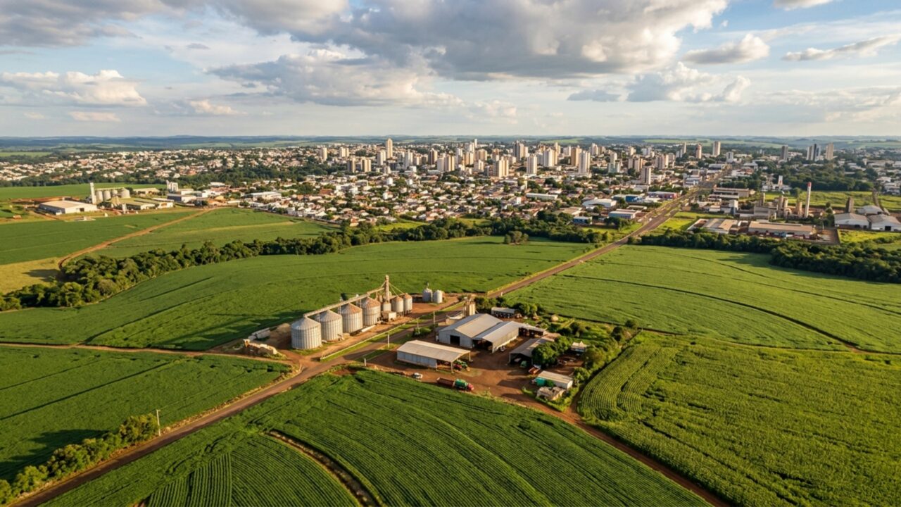 Há 12 anos seguidos, esta cidade registra a maior produção agropecuária do Paraná e chegou a R$ 4,72 bilhões em um único ano