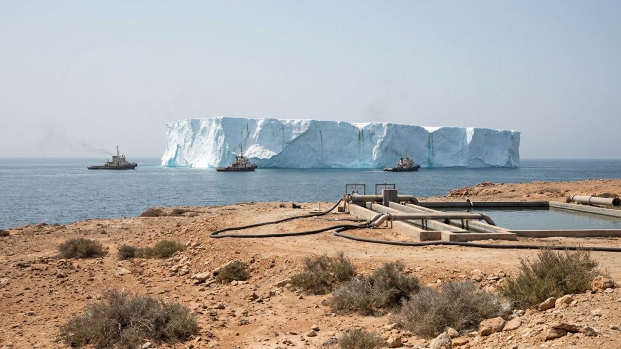 Transportar um iceberg para levar água ao deserto: o ambicioso experimento de um príncipe saudita que desafiou a engenharia