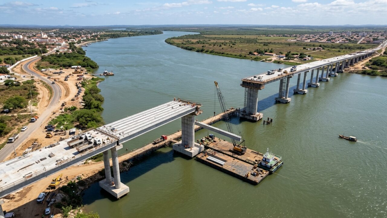 Ponte de R$ 205 milhões terá 1,18 km sobre o São Francisco e vai ligar dois estados do Nordeste por uma nova rota