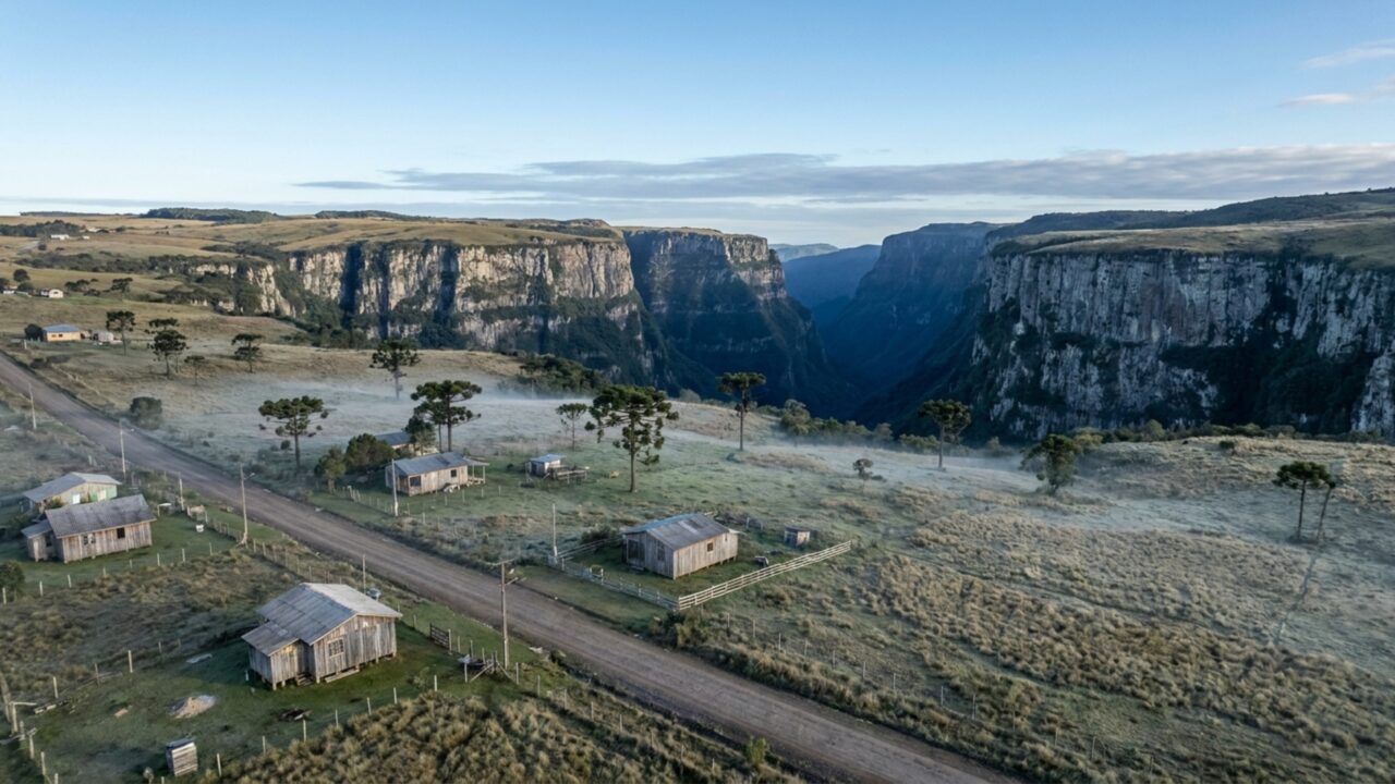 Chancela da UNESCO e paredões de até 700 metros: a cidade de 6 mil moradores que guarda os maiores cânions da América do Sul