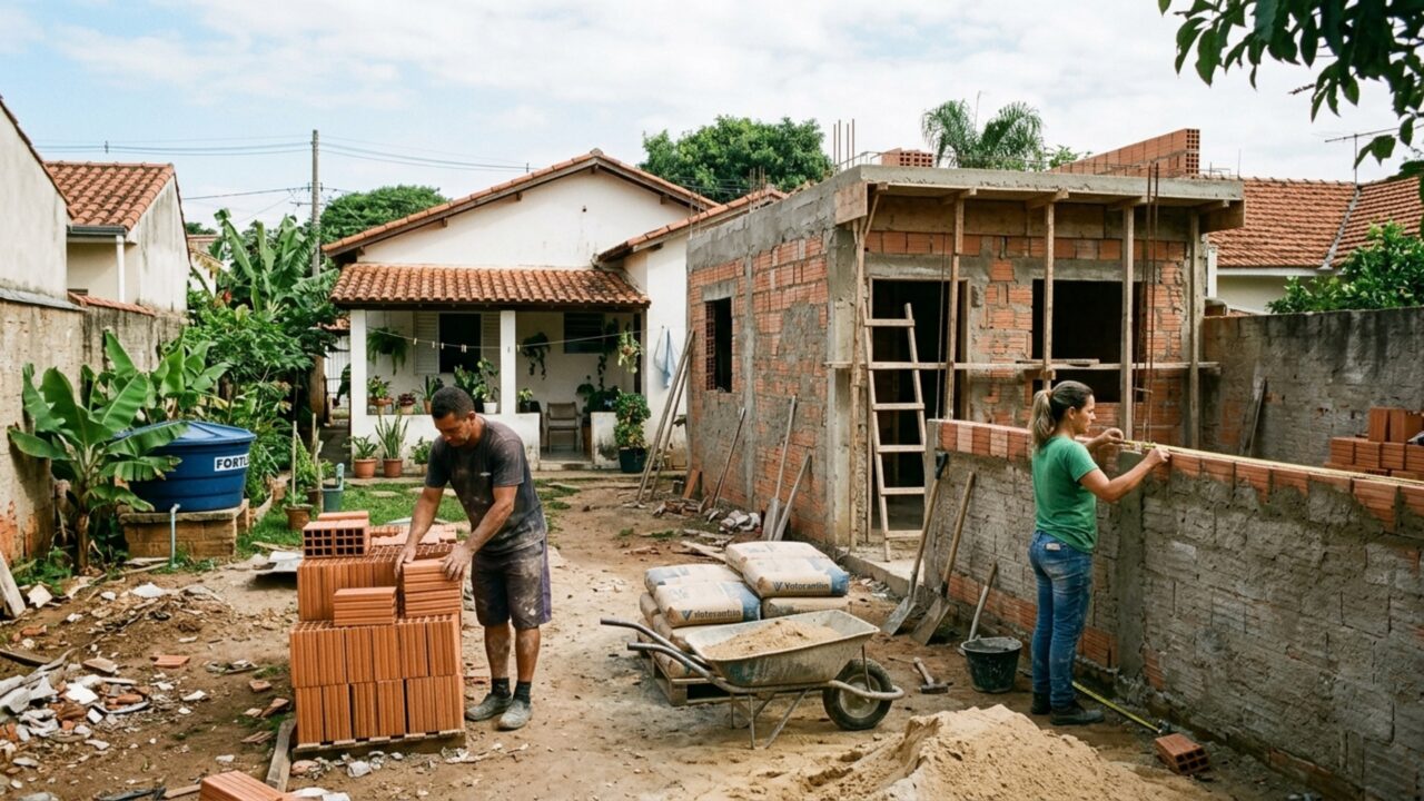 Casal constrói uma segunda casa no quintal dos pais e após uma briga em família recebe ordem para deixar o terreno