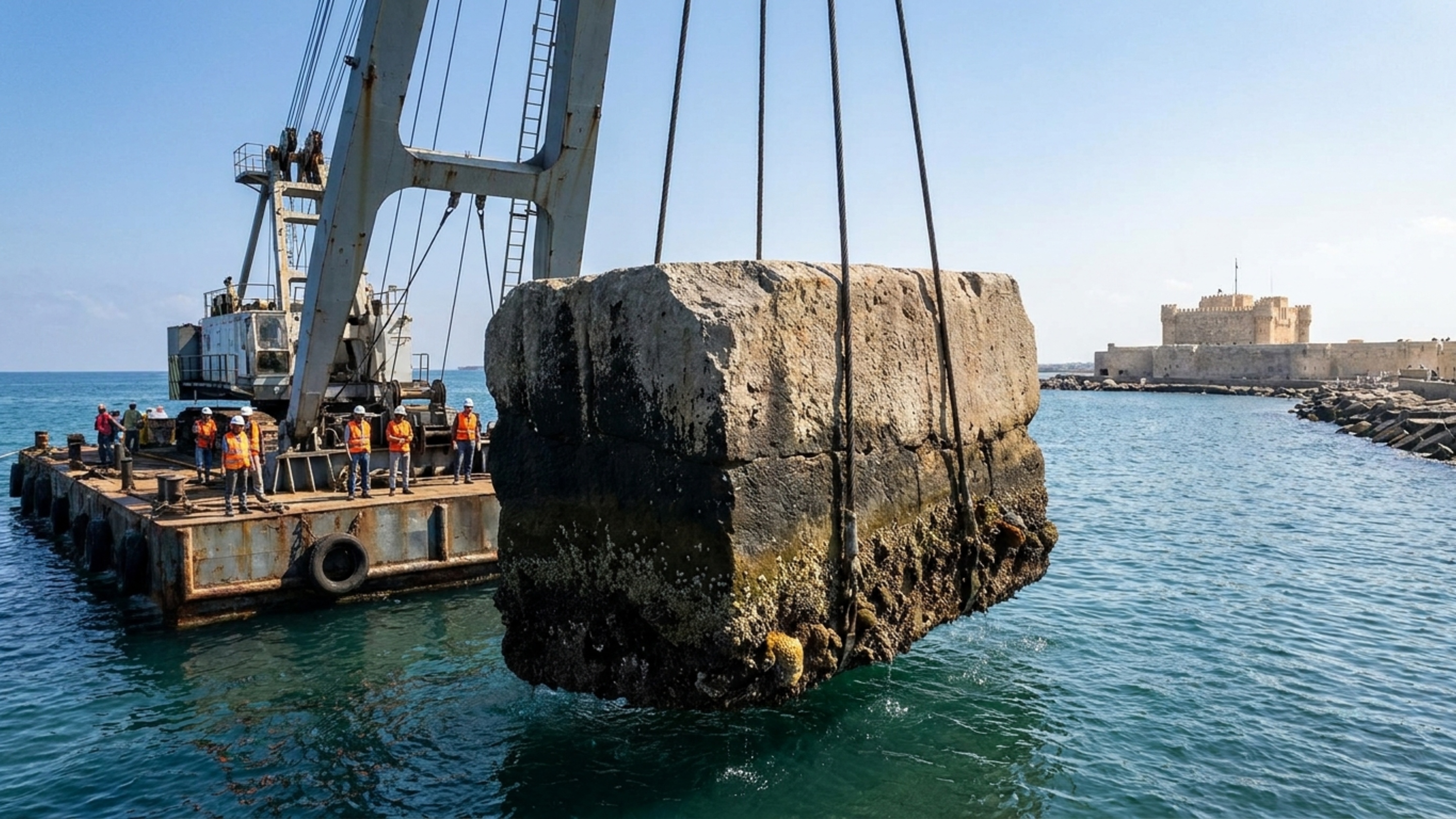 Arqueólogos recuperam blocos de 80 toneladas após mais de 1.600 anos ligados a uma das Sete Maravilhas do mundo antigo