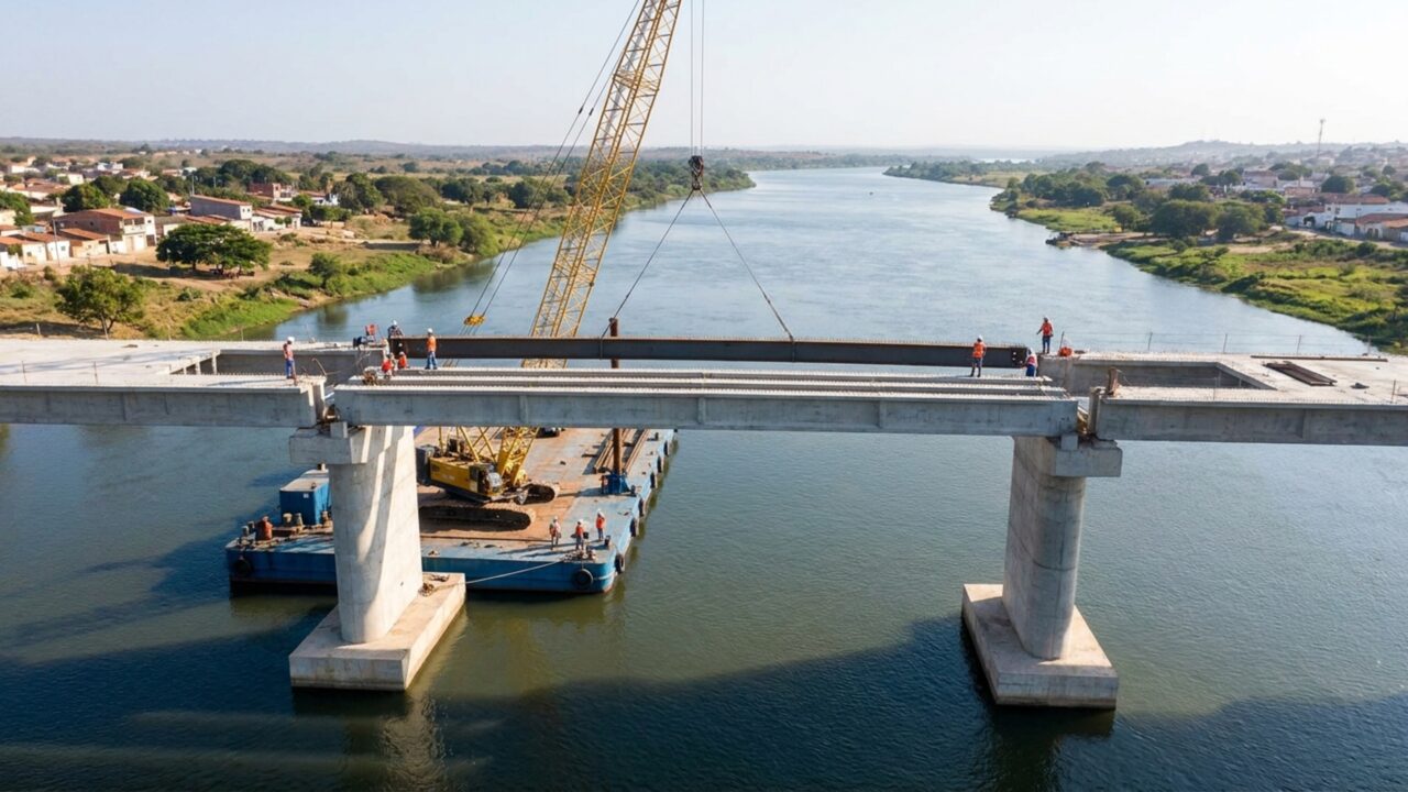 Ponte de R$ 205 milhões terá 1,18 km sobre o Rio São Francisco e vai ligar dois estados do Nordeste por uma nova rota