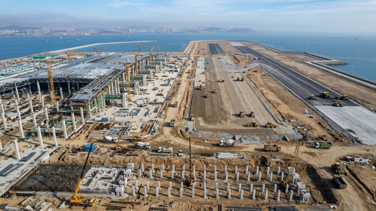 Mega aeroporto sobre o mar promete ser o maior do mundo em uma ilha de 20 km² e deixa engenheiros do mundo inteiro impressionados