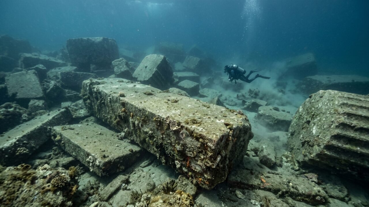 Após mais de 1.600 anos de história, os arqueólogos trazem à superfície blocos gigantes de 80 toneladas de uma das Sete Maravilhas do mundo antigo