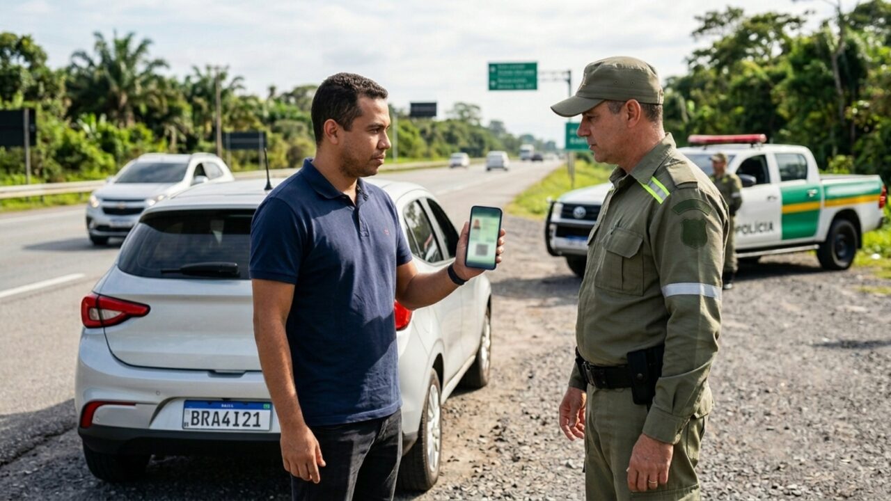 O que diz a lei para quem dirige somente com a CNH digital e deixa o documento físico em casa