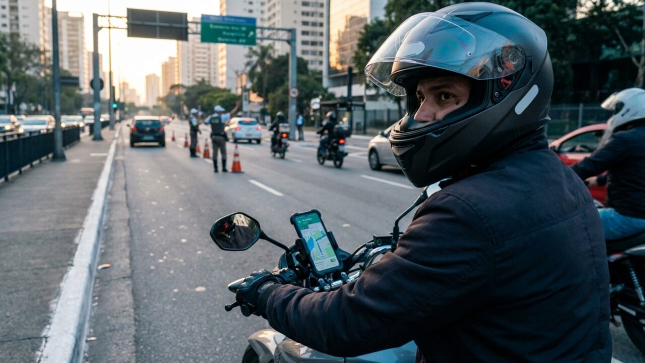 Motociclista usa fone Bluetooth dentro do capacete, leva multa durante blitz e recorre alegando que ouvia o aplicativo de mapas
