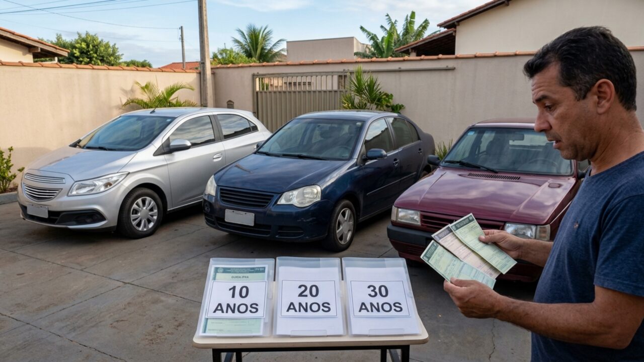 Aviso para quem tem veículos com 10, 20 e 30 anos de idade