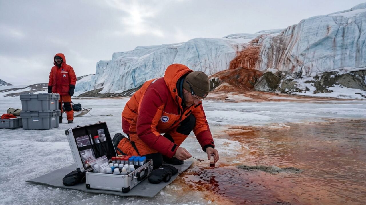 Cataratas de Sangue da Antártica abrigam descendentes de antigas comunidades marinhas, aponta estudo
