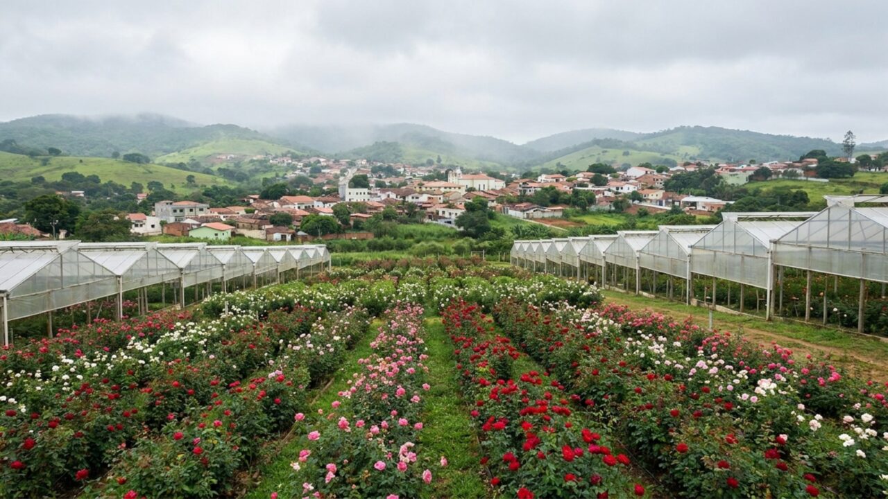 A Capital das Flores do Ceará: a cidade a 900 metros de altitude onde a neblina cobre estufas de rosas e plantações de morango no sertão