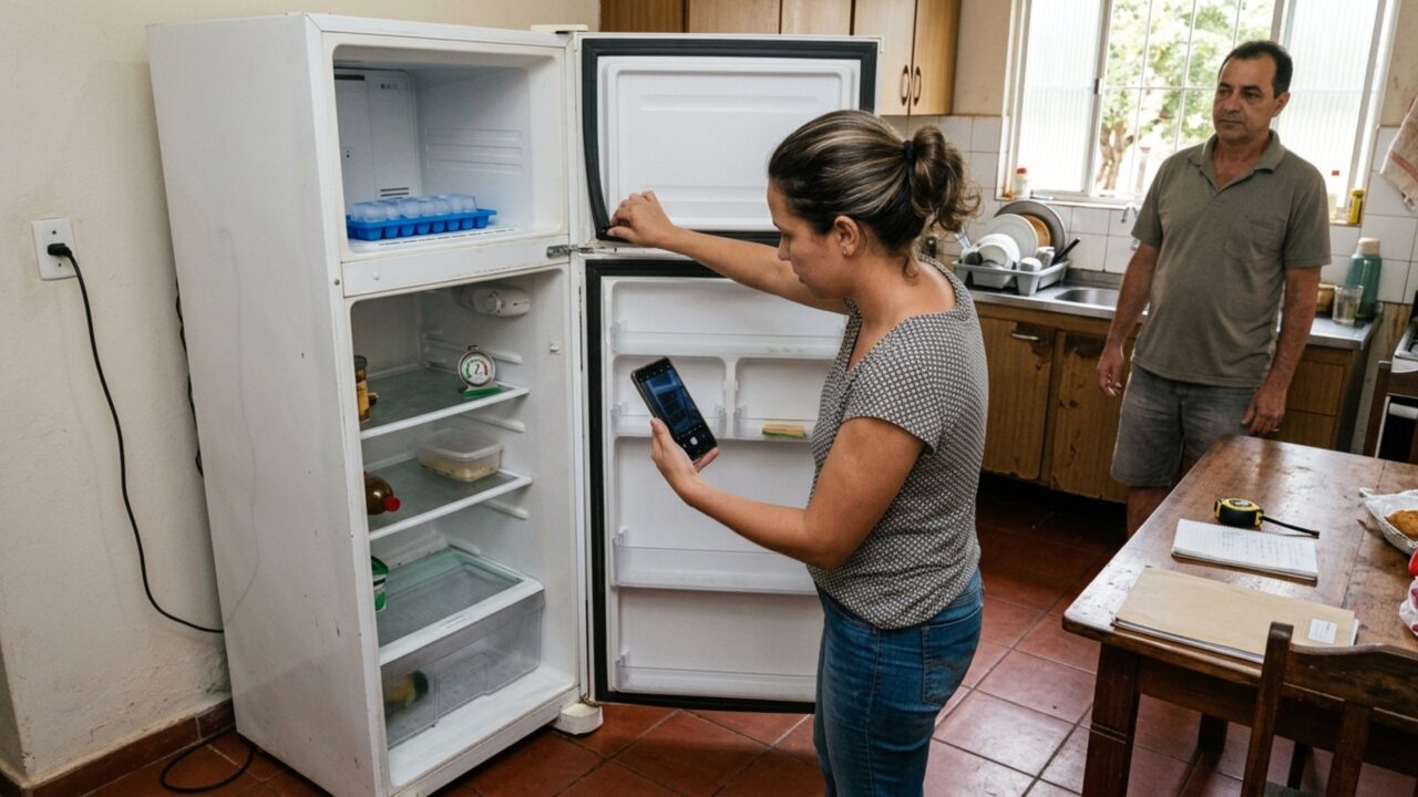 Mulher compra geladeira usada pela internet, paga antes e o vendedor some com o dinheiro