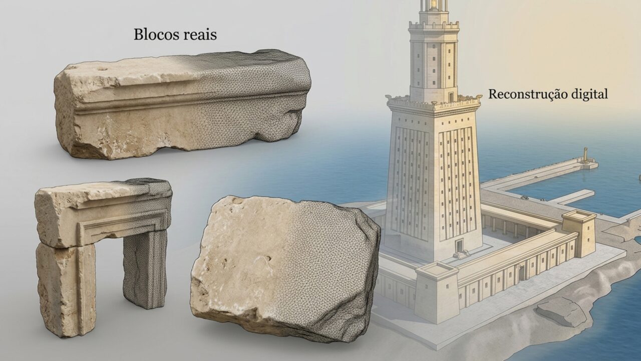 Após mais de 1.600 anos de história, os arqueólogos trazem à superfície blocos gigantes de 80 toneladas de uma das Sete Maravilhas do mundo antigo