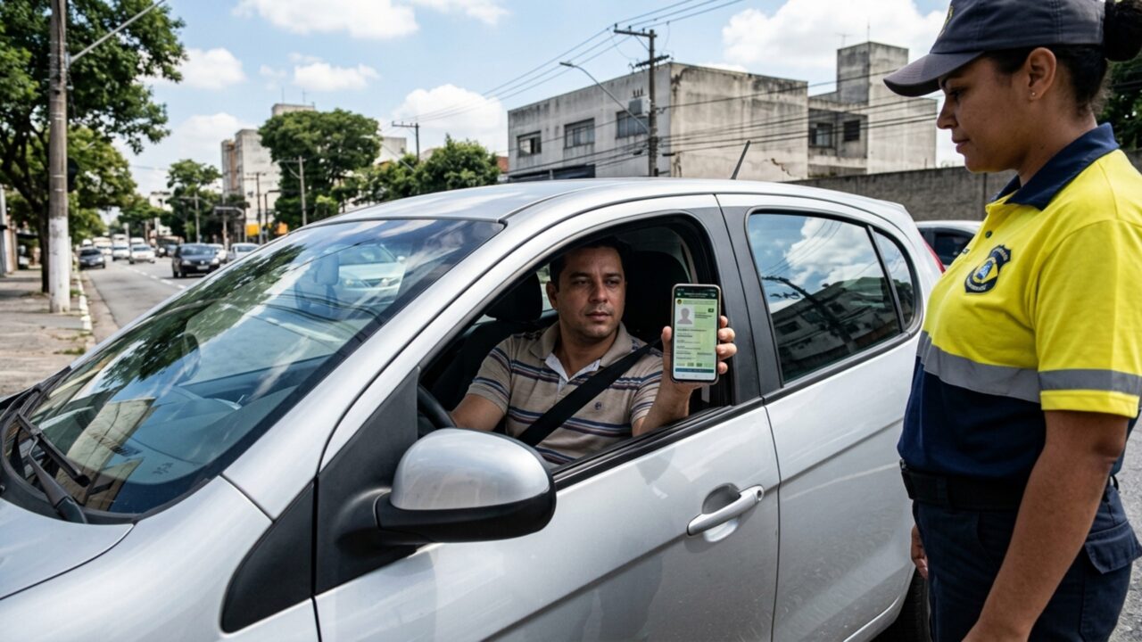 O que diz a lei sobre quem dirige somente com a CNH digital e deixa o documento físico em casa