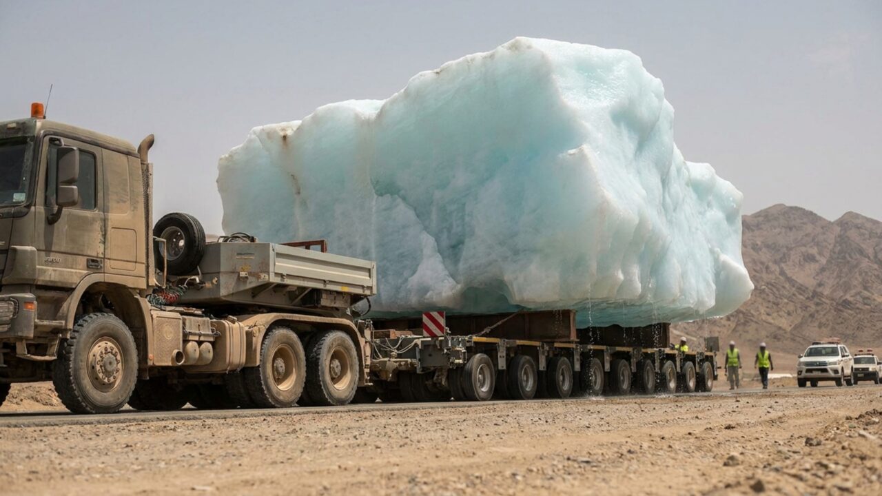 Transportar um iceberg para levar água ao deserto: o ambicioso experimento de um príncipe saudita que desafiou a engenharia