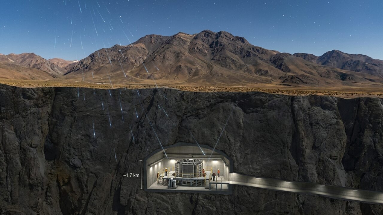 Abriram a Cordilheira dos Andes e construíram um laboratório subterrâneo: usam a montanha como um gigantesco escudo contra a radiação cósmica