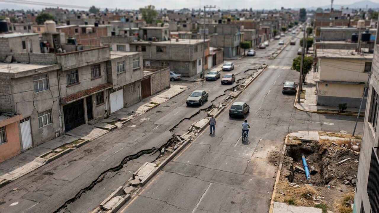 O chão desce até 42,3 cm por ano na região de uma das maiores capitais: bombeamento de água transforma o solo e deixa bairros sujeitos a rachaduras e desnivelamentos
