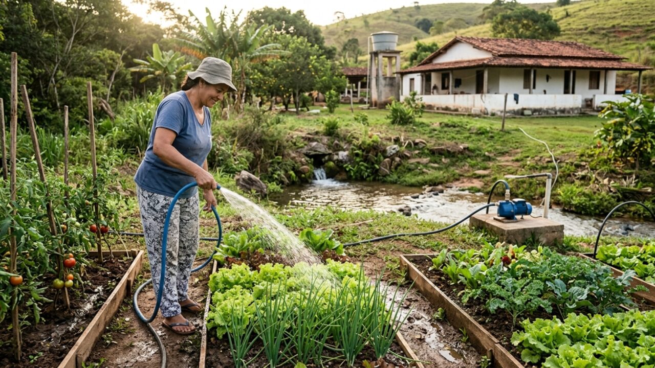 Família compra chácara com nascente natural e dois anos depois recebe autuação da polícia ambiental por utilizar a própria água sem outorga do estado