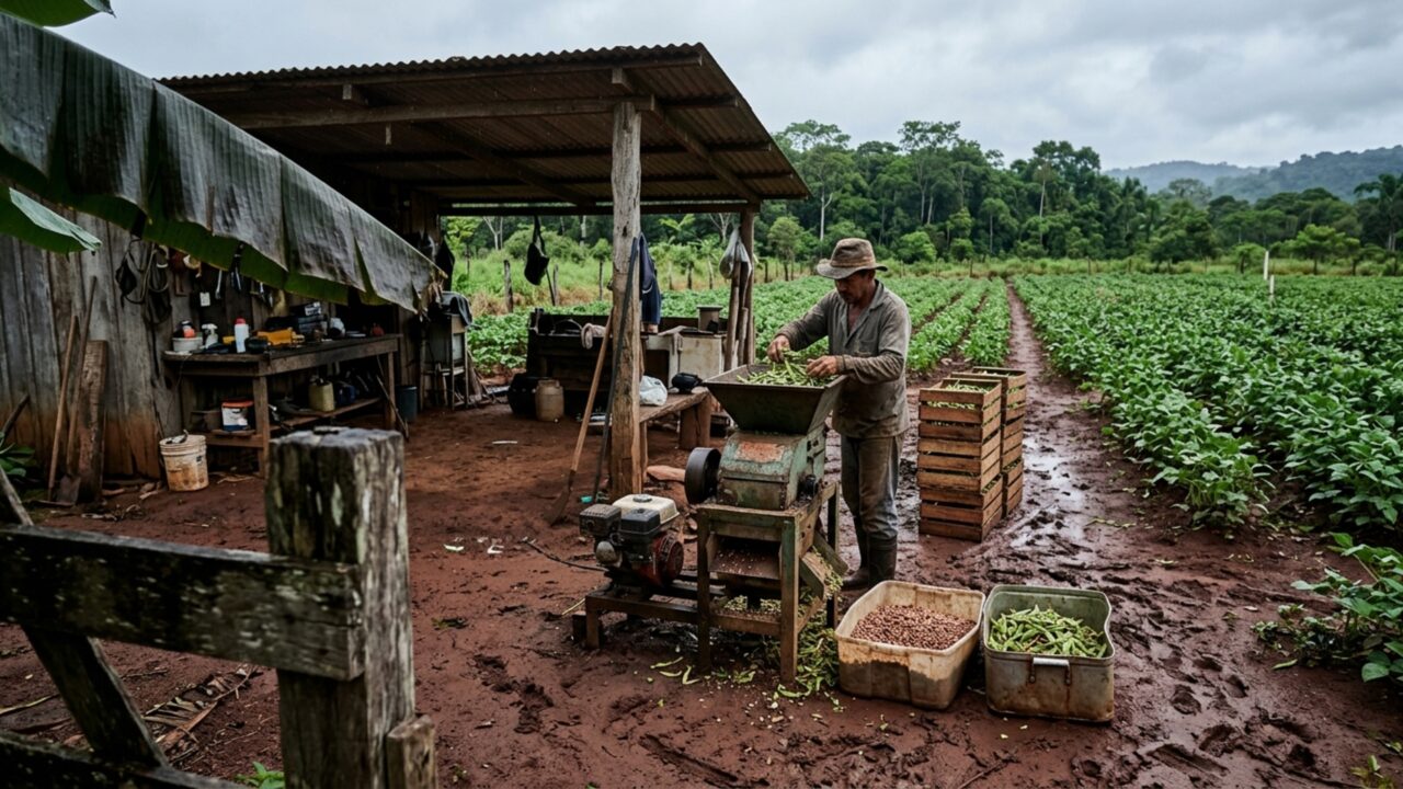 Debulhadora de feijão rende prêmio a agricultor de Roraima