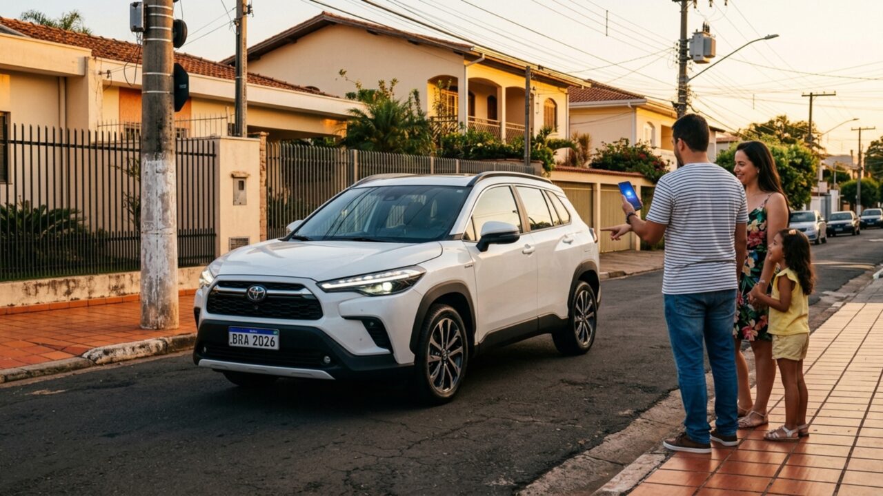 SUV híbrido flex de R$ 222.690 entrega 122 cv e combina sete airbags com controle de velocidade adaptativo