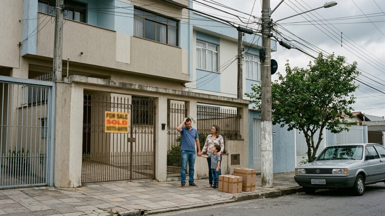 Proprietário vende apartamento ainda alugado e novo comprador dá apenas 15 dias para família deixar o imóvel apesar de o contrato continuar válido por mais um ano