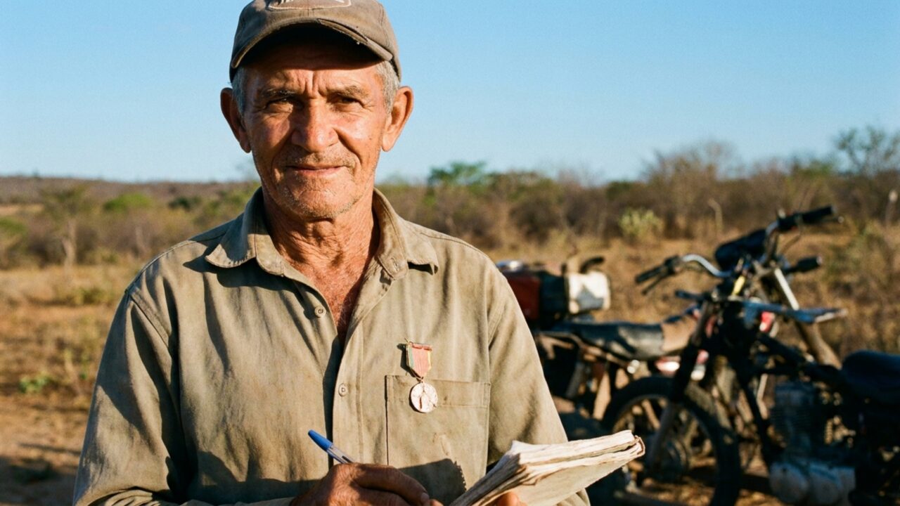 Um inventor do interior do Rio Grande do Norte recolheu peças que seriam descartadas, montou um microtrator de baixo custo e colocou a máquina entre as 20 premiadas de um concurso com 242 inscritos
