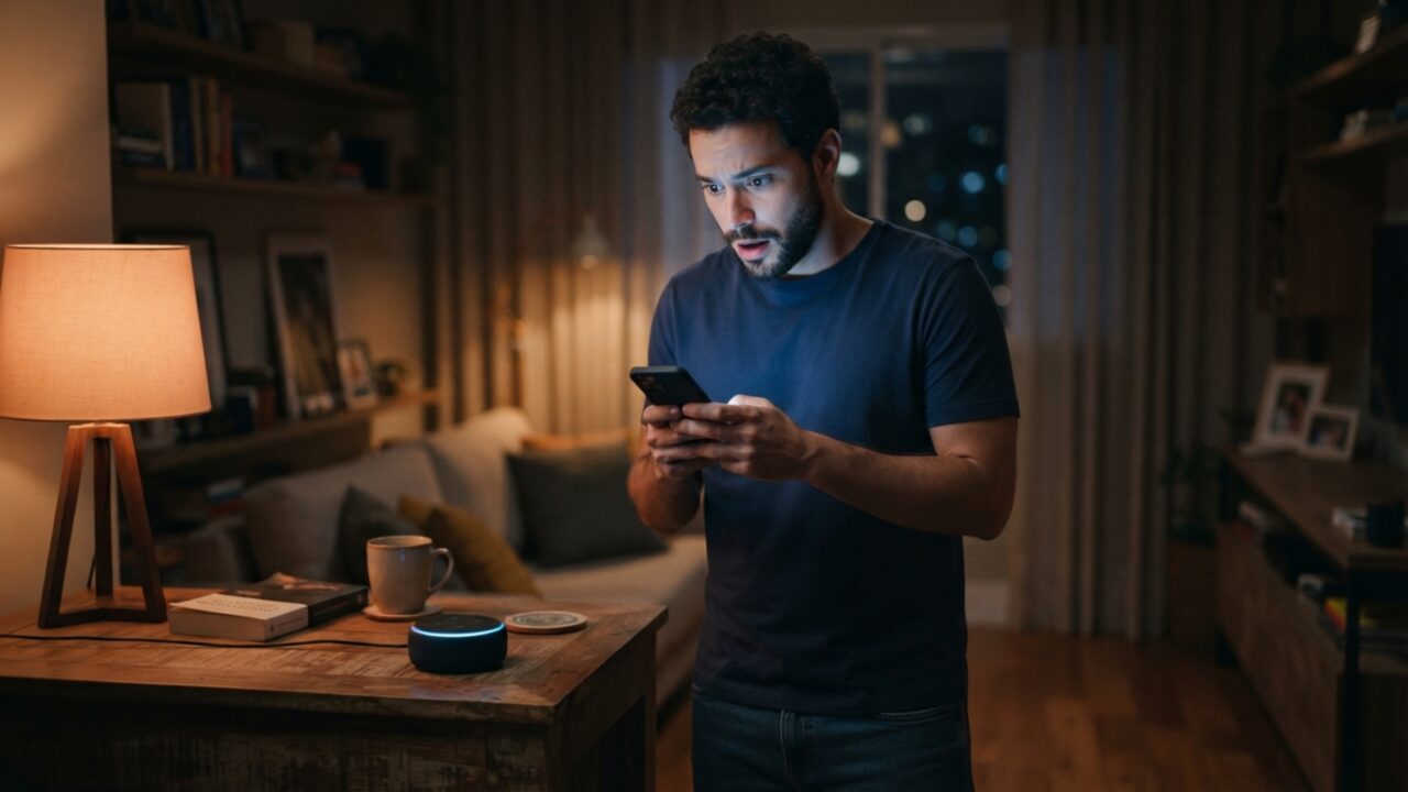 Criança de 5 anos faz compra de R$ 3 mil em brinquedos conversando com assistente virtual na sala enquanto os pais dormiam