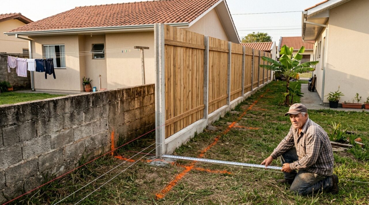 Casal viaja no feriado e, ao retornar, descobre que vizinho retirou a antiga cerca e colocou nova divisória avançando sobre o terreno e exige que limite anterior seja restabelecido fazendo o caso ir parar na Justiça