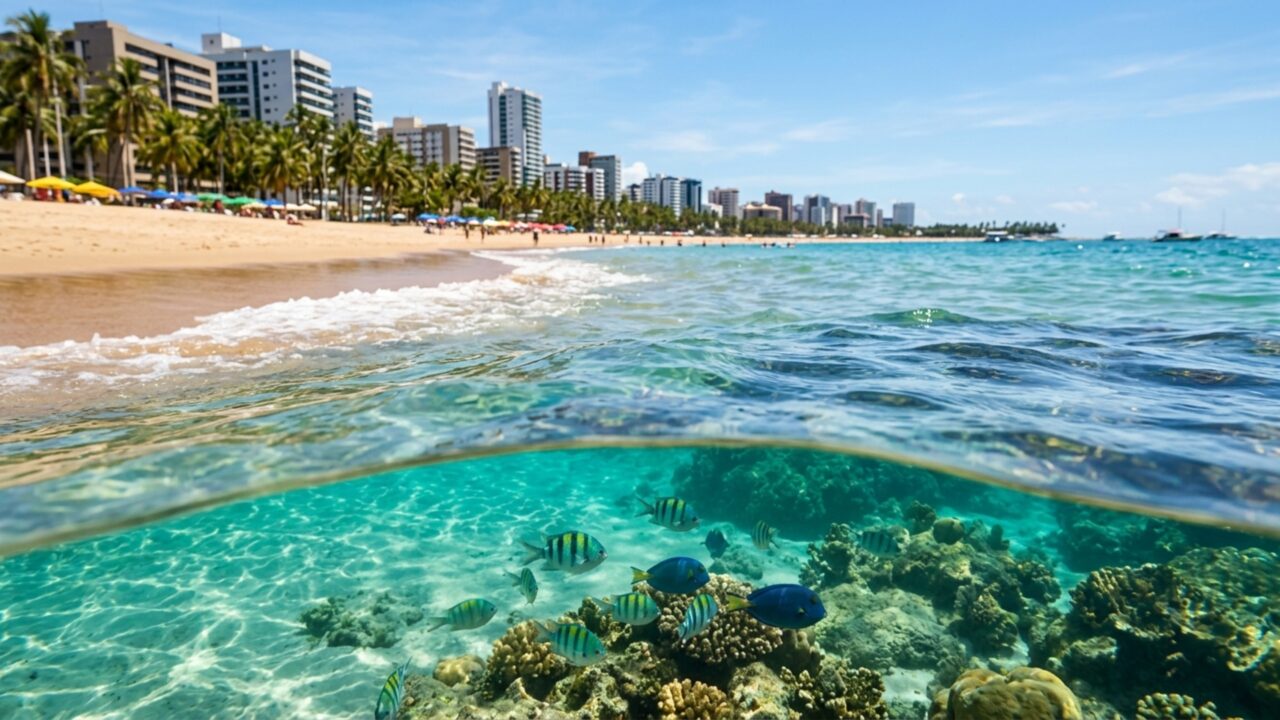 Capital conhecida como Paraíso das Águas mistura mar azul-esverdeado, piscinas naturais, coqueiros e uma orla onde restaurantes e lazer ficam a poucos passos da areia