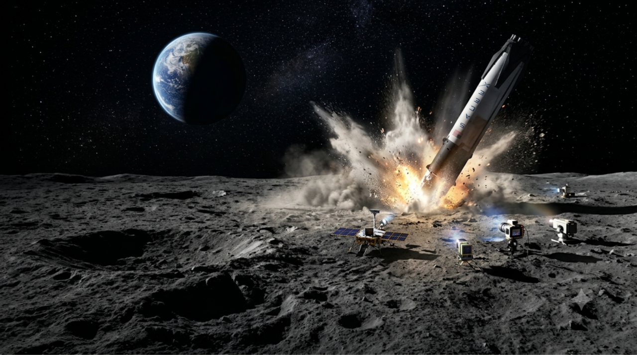 Nasa confirma que foguete da SpaceX vai se chocar com a Lua nesta quarta-feira, 05; consequências da queda serão estudas