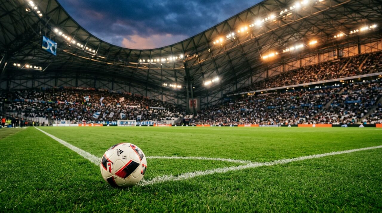 Estádio de futebol e gramado profissional que marcaram a ascensão de Eduardo Camavinga