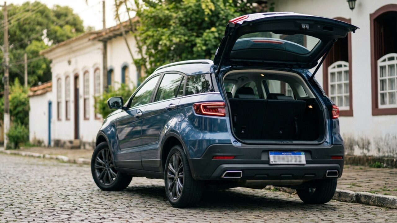 Porta-malas de 448 litros cresce para 1.422 litros neste SUV de 169 cv com câmbio de dupla embreagem e sete marchas