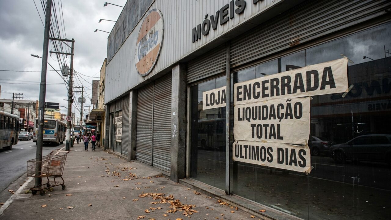 Maior rede de móveis do país fecha 302 lojas após 87 anos e elimina 4.400 empregos com dívida de R$ 4,3 bilhões