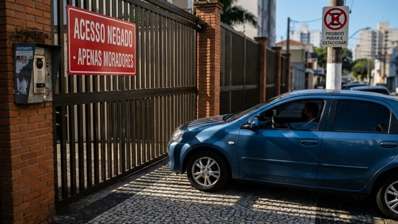 Morador vende vaga de garagem por R$ 35 mil para pessoa que não vive no prédio, mas comprador é impedido de entrar e descobre que a escritura pode não ser suficiente para garantir o uso