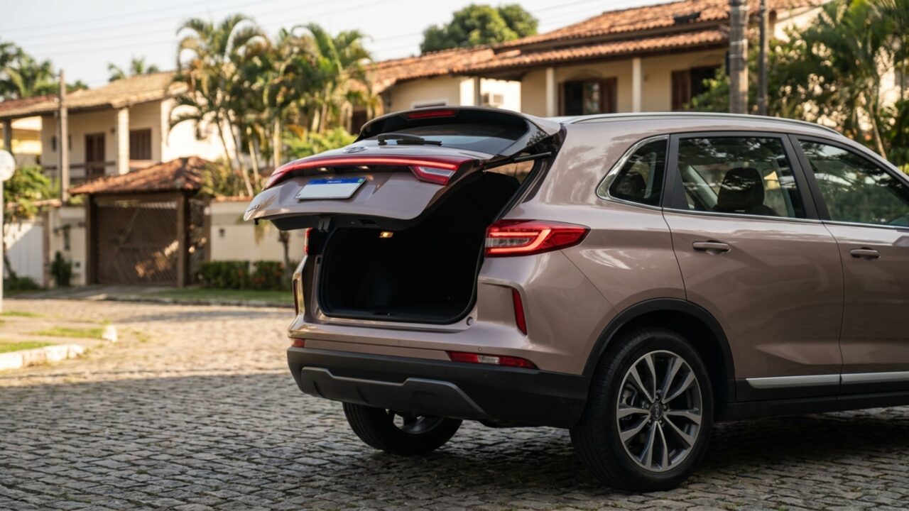 Com 413 km de autonomia este SUV elétrico de 218 cv leva 461 litros e libera até 1.877 litros ao rebater os bancos