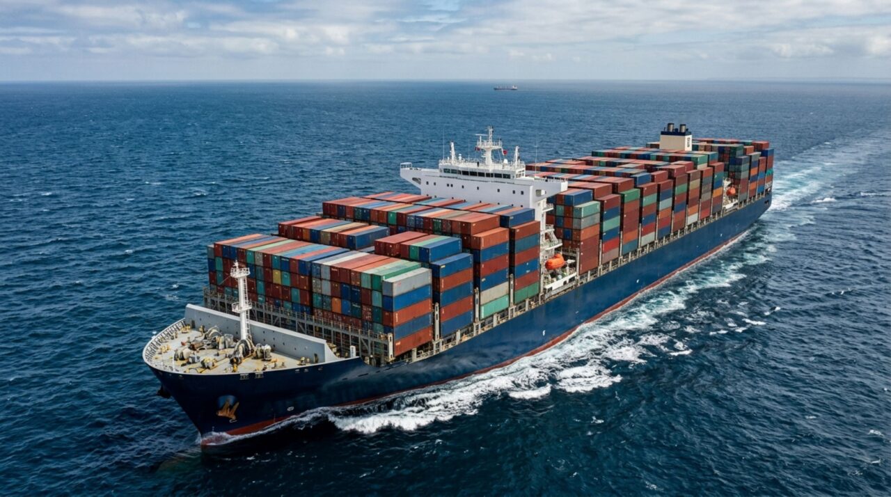 Capaz de transportar mais de 20 mil contêineres em uma única viagem, este tipo de navio pode ultrapassar 350 metros de comprimento e exige portos especialmente preparados para receber sua carga gigantesca